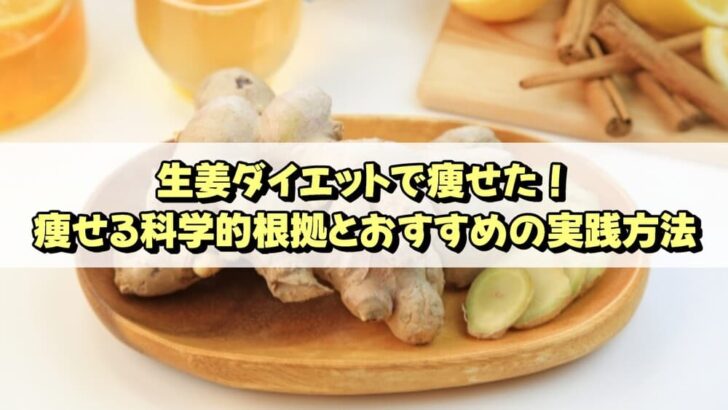 生姜ダイエットで痩せた！痩せる科学的根拠とおすすめの実践方法
